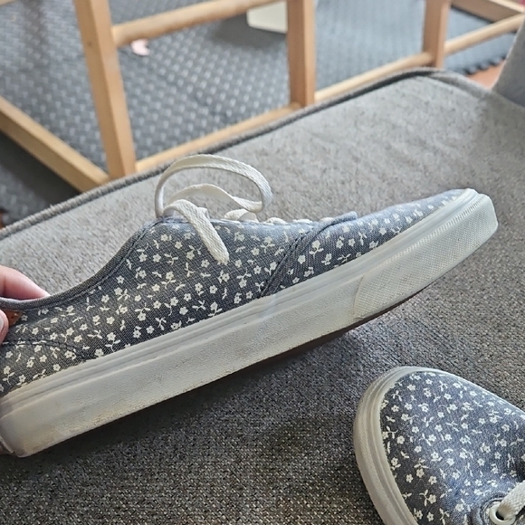 Vans EUC Floral Denim Womens Sneakers with White Laces • Size 8 - Picture 7 of 16